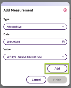 The add button is noted in this screenshot.