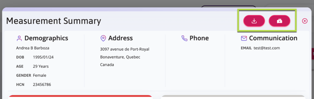 The top right corner highlights the download and fax options.