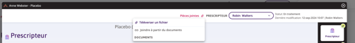 Un extrait de formulaire d'autorisation préalable affiche l'option Pièces jointes sélectionnée, où vous pouvez choisir de télécharger un fichier ou de le joindre à partir de documents.
