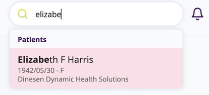 L’identifiant correspondant s’affichera en gras, ce qui permet de voir facilement quelle partie de vos critères de recherche a été reconnue.