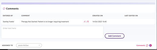 The withdrawn reason and comment is displayed on the bottom of the Additional Form. 
