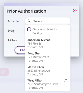 Example – search for city ‘Toronto’&nbsp;